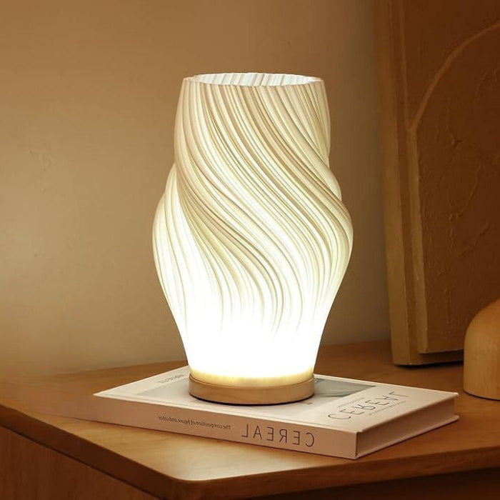 Pleated Wave Table Lamp