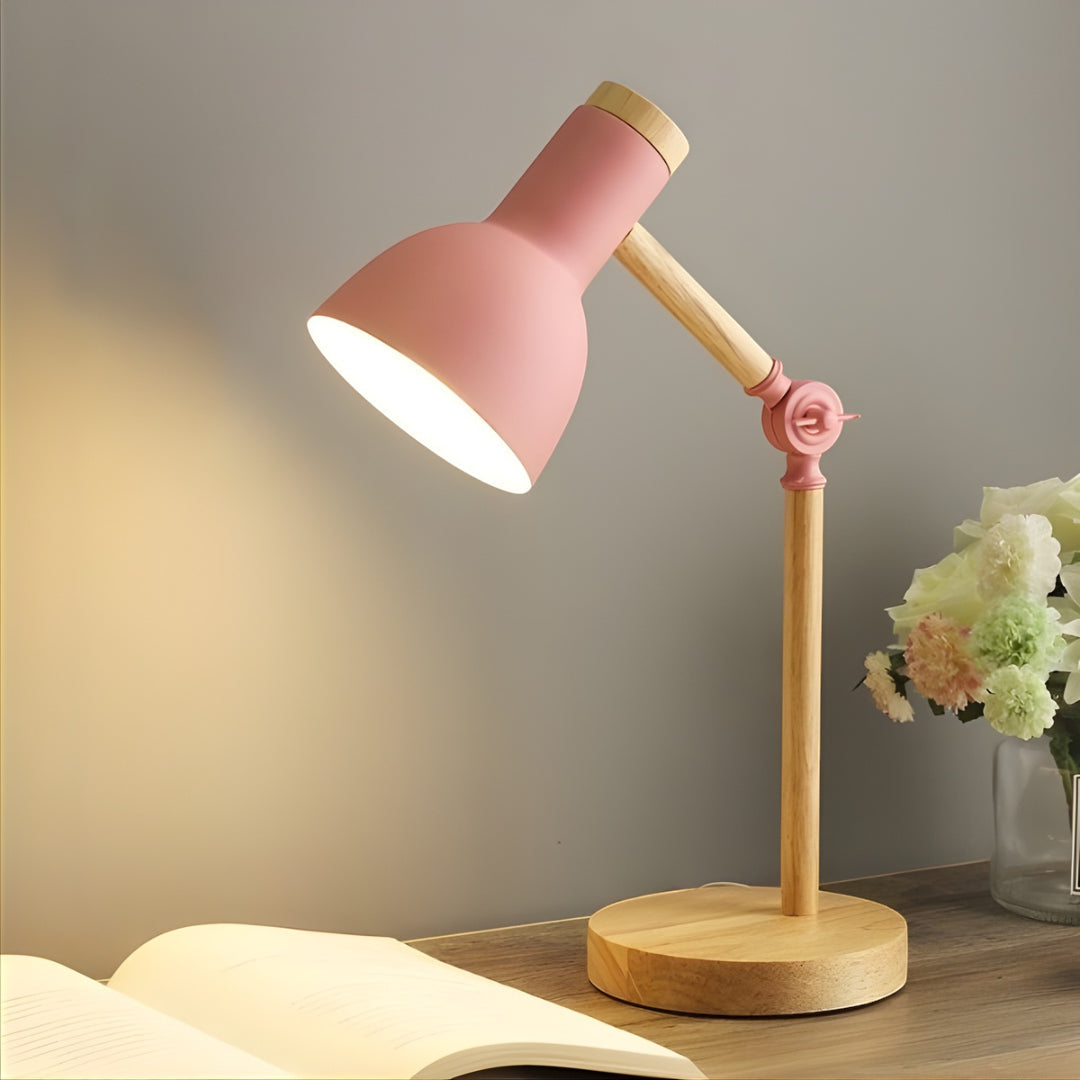Nordic Wood & Metal Desk Lamp