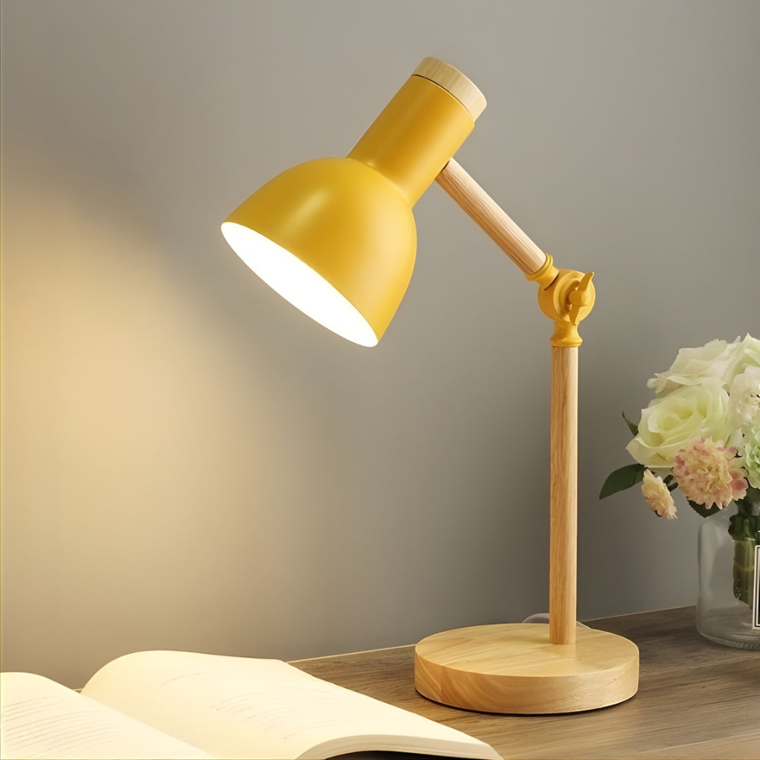Nordic Wood & Metal Desk Lamp