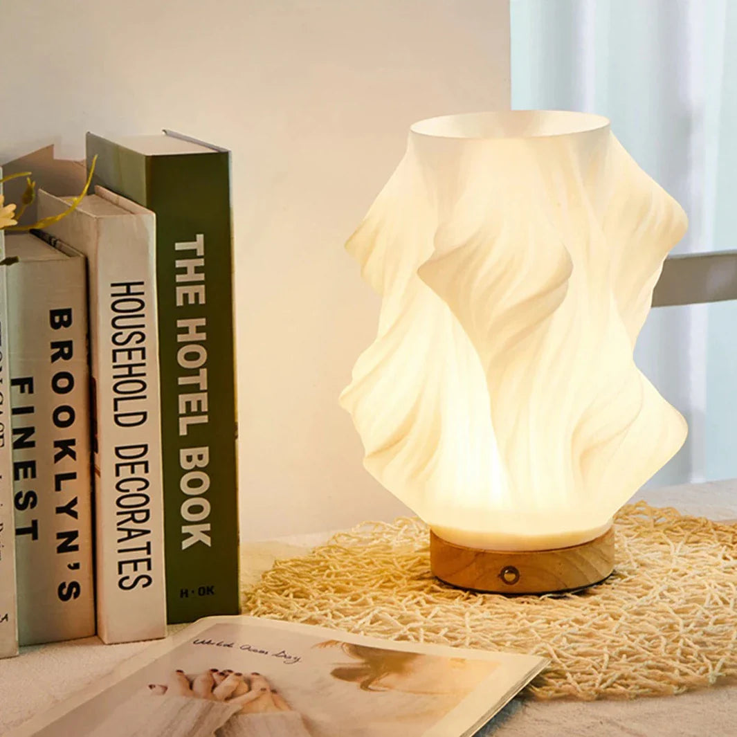 Pleated Wave Table Lamp