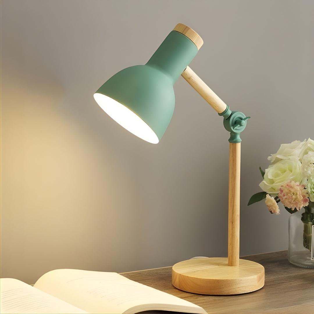 Nordic Wood & Metal Desk Lamp